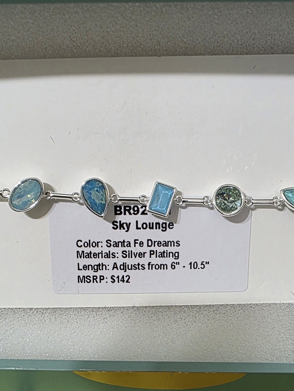Sky Lounge Santa Fe Dreams Silver Plated Jewel Candy Bracelet
